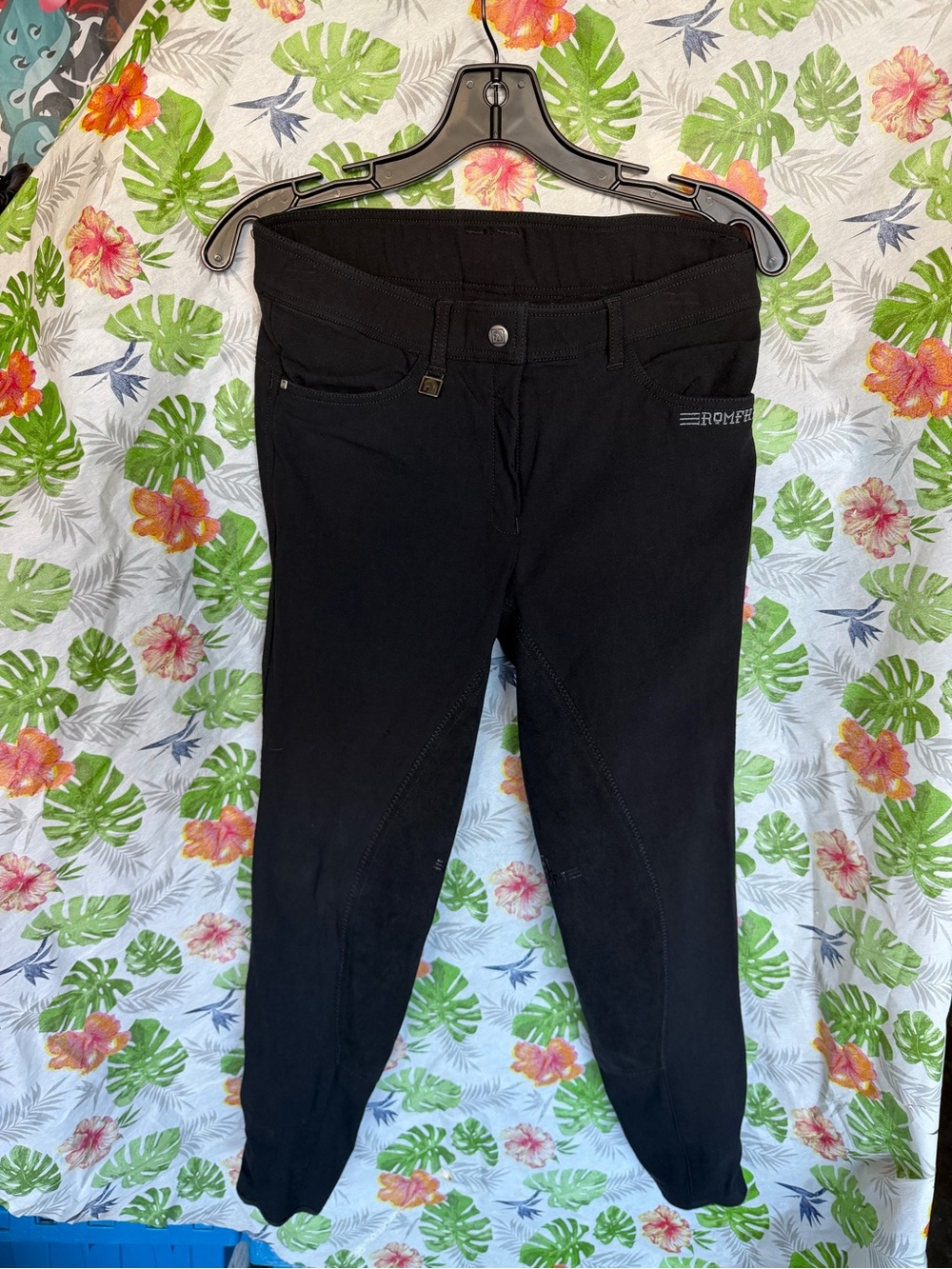 Romfh Black Equestrian Breeches